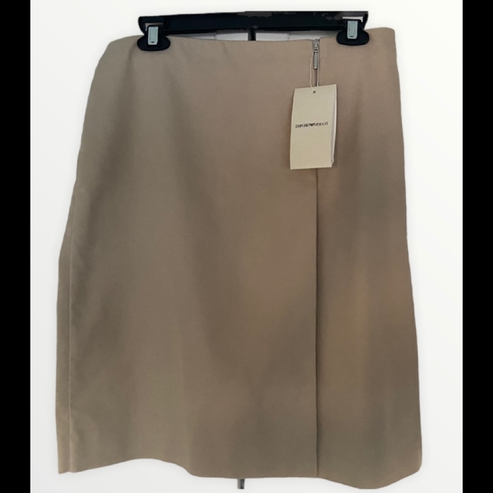 NWT Emporio Armani kaki skirt size 10